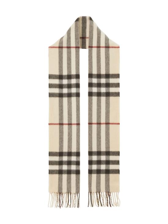 26FW 버버리 체크 캐시미어 스카프 8077884 A1450 Beige - BURBERRY