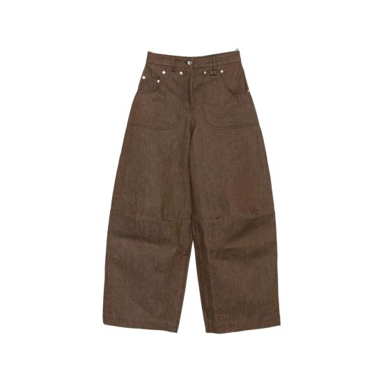 26FW 시몬로샤 데님 팬츠 4218 1355 TAN BROWN
