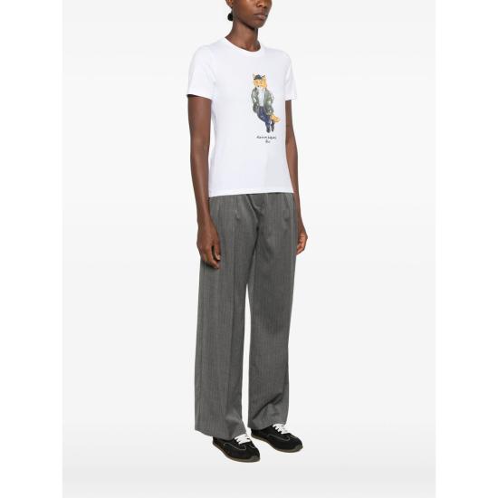 26FW 메종키츠네 반팔 티셔츠 MRWJT11KJ7026 WHITE - MAISON KITSUNE