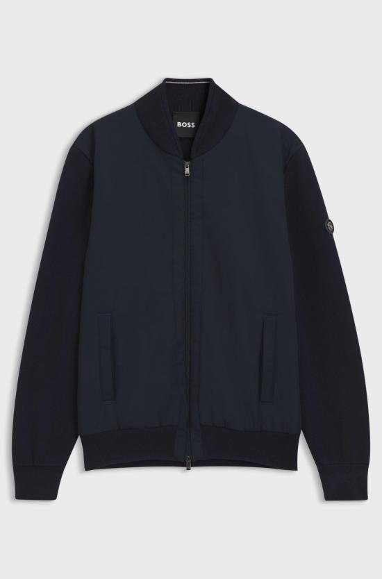 26FW 보스 스웨터 50565508 10280711 01 404 Dark blue