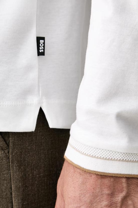 26FW 보스 긴팔 티셔츠 50565601 10277803 01 100 White - BOSS