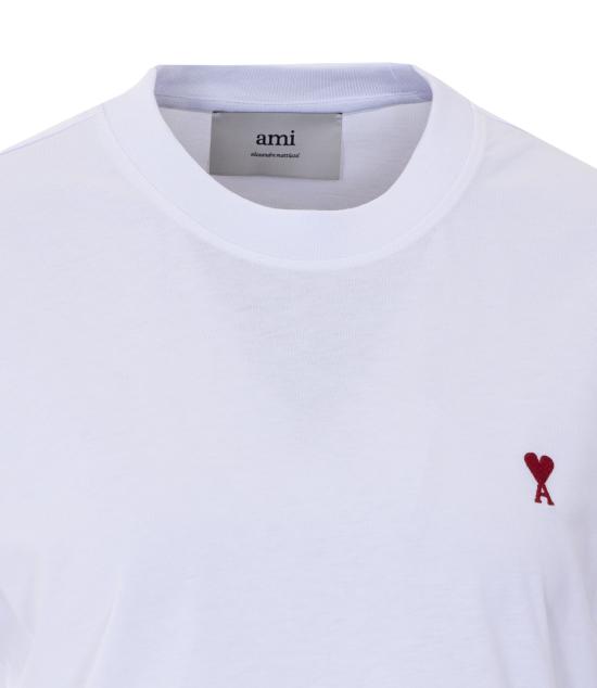 26FW 아미 알렉산드르 마티우시 반팔 티셔츠 BFUTS035 724100 White - AMI ALEXANDRE MATIUSSI