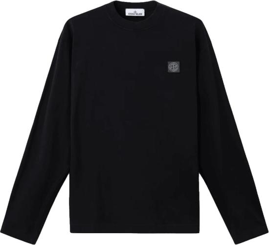 26FW 스톤 아일랜드 긴팔 티셔츠 STONEISLANDL2S152100007S0500V0029ORGANICCOTTONJERSEYGHOSTLONGSLEEVETSHIRTBLACK