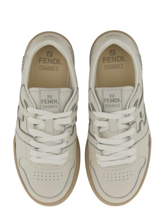 26FW 펜디 매치 레더 로우탑 스니커즈 7E1643 AOMNF1NM8 WHITE - FENDI