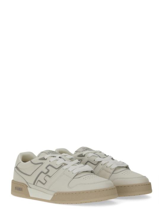 26FW 펜디 매치 레더 로우탑 스니커즈 7E1643 AOMNF1NM8 WHITE - FENDI