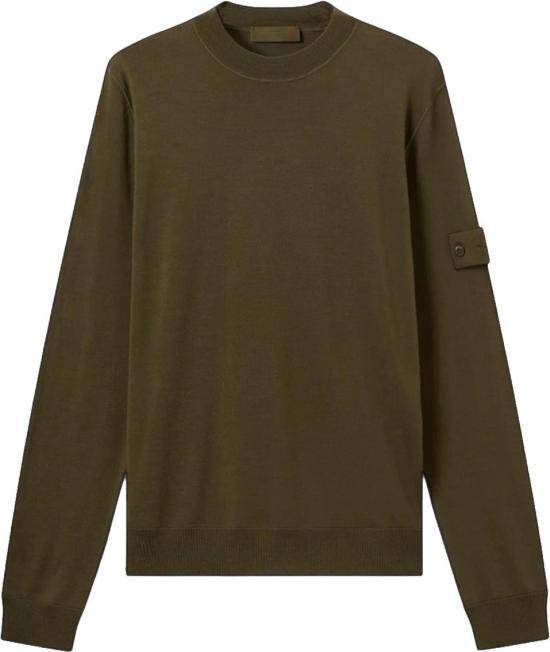26FW 스톤 아일랜드 스웨터 STONEISLANDL2S155100074S00FCV0054LIGHTPURERWSWOOLGHOSTCREWNECKARMYGREEN DONKERGREEN