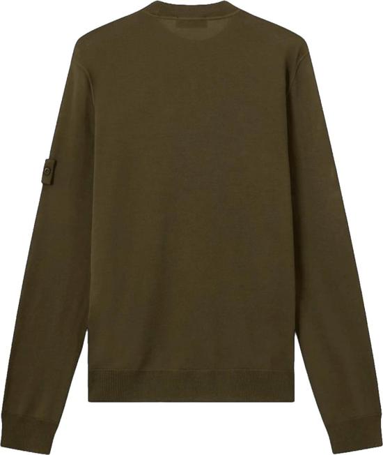 26FW 스톤 아일랜드 스웨터 STONEISLANDL2S155100074S00FCV0054LIGHTPURERWSWOOLGHOSTCREWNECKARMYGREEN DONKERGREEN - STONE ISLAND
