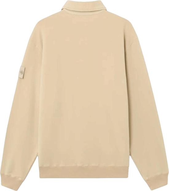 26FW 스톤 아일랜드 스웨터 STONEISLANDL2S156100026S0F53V0090ORGANICCOTTONSTRETCHFLEECEGHOSTPOLOSWEATERBEIGE YELLOW - STONE ISLAND
