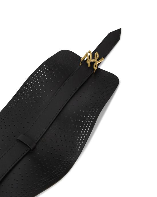 26FW 칼라거펠트 와이드 벨트 B3W33015 999 NERO - KARL LAGERFELD
