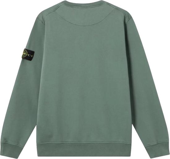 26FW 스톤 아일랜드 스웨터 STONEISLANDL2S156100060S0051V005TORGANICCOTTONFLEECESWEATERGREEN LIME - STONE ISLAND