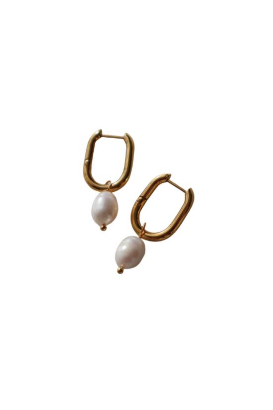  JESSA Jewelry 이어링 제사 주얼리 그레이스 후프 오벌 진주 드롭
