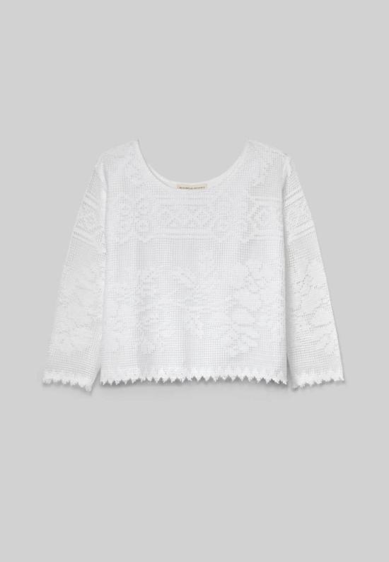  보몽 오가닉 블라우스 보몬트 오가닉 데이지 페이 코튼 레이스 탑 - BEAUMONT ORGANIC
