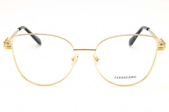  살바토레 페라가모 안경 페라가모 골드 프레임 및 렌즈 - SALVATORE FERRAGAMO