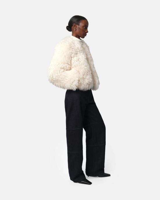  아파리 무스탕 Apparis Lillet Shag Fur Bomber 아이보리 - APPARIS