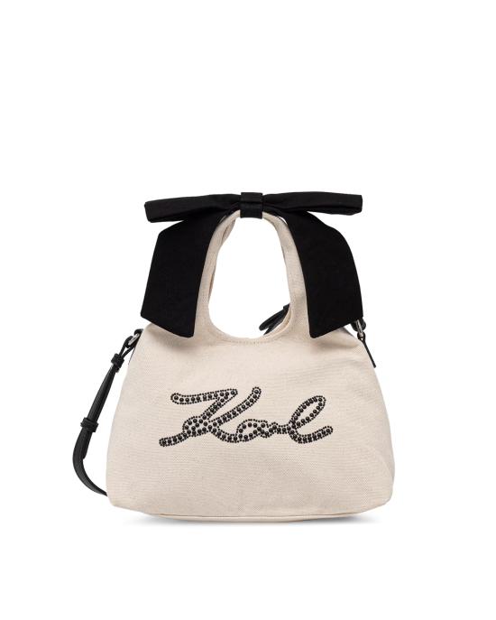 26FW 칼라거펠트 토트백 B3W50009 106 BIANCO NERO