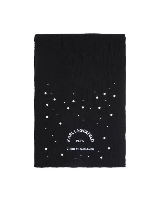 26FW 칼라거펠트 머플러/스카프 B3W33043 999 NERO
