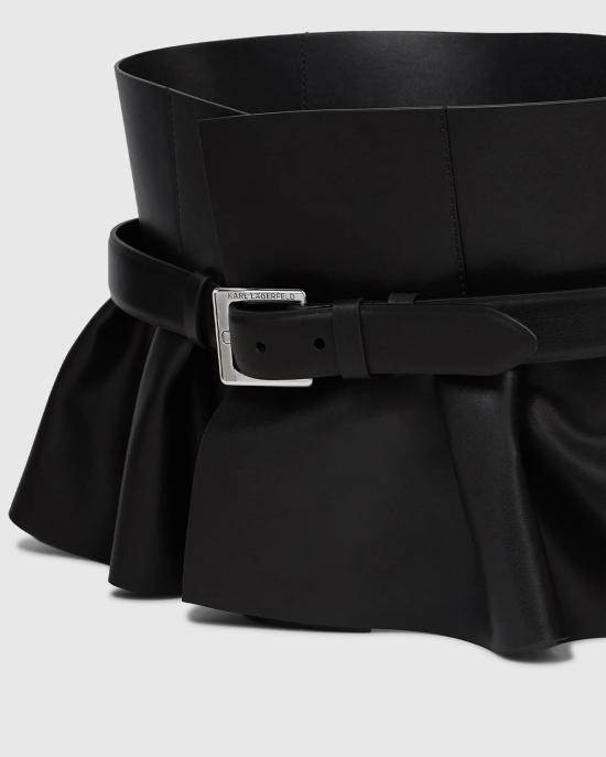 26FW 칼라거펠트 와이드 벨트 B3W33088 999 NERO - KARL LAGERFELD