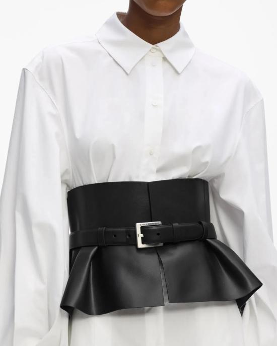 26FW 칼라거펠트 와이드 벨트 B3W33088 999 NERO - KARL LAGERFELD