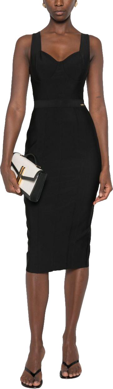 26FW 엘리자베타프랜치 미디 원피스 6992676 BLACK - ELISABETTA FRANCHI