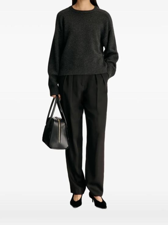 26FW 루루 드 세종 긴팔 티셔츠 BREHACHARCOALMELANGE Gray - LOULOU DE SAISON
