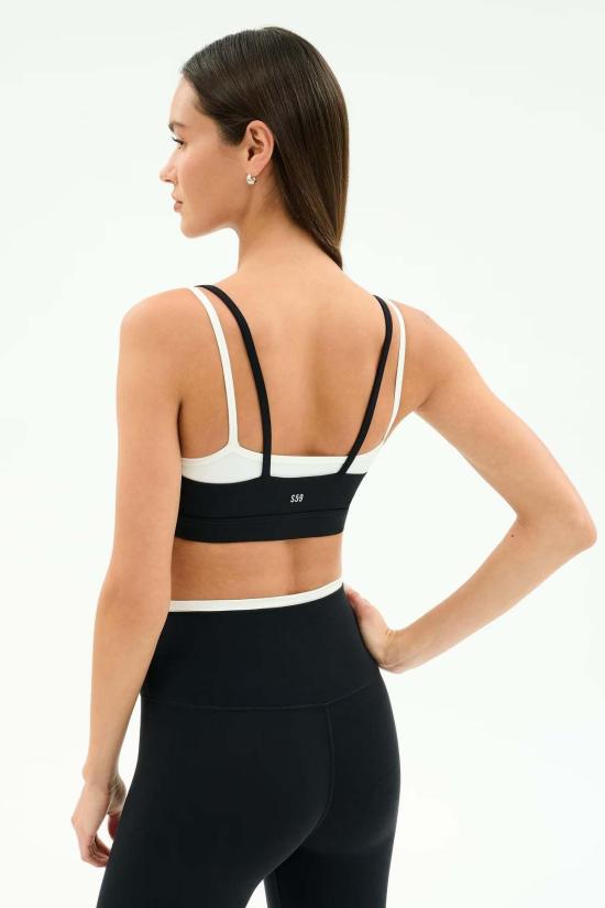  스플리츠 59 트레이닝 티셔츠Splits 59 Elliah Airweight Double Layer Bra 코발트/화이트 - SPLITS 59