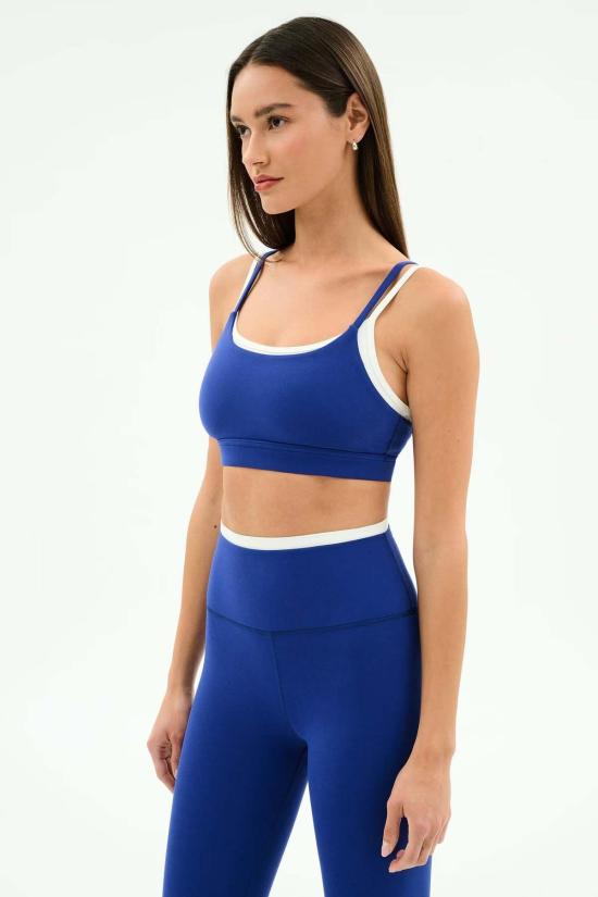  스플리츠 59 트레이닝 티셔츠Splits 59 Elliah Airweight Double Layer Bra 코발트/화이트 - SPLITS 59