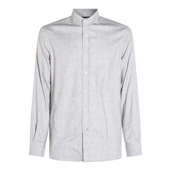 26FW 브루넬로 쿠치넬리 긴팔 셔츠 MY6370627 C045 LIGHT GREY