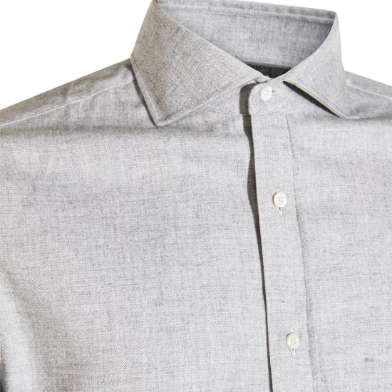 26FW 브루넬로 쿠치넬리 긴팔 셔츠 MY6370627 C045 LIGHT GREY - BRUNELLO CUCINELLI