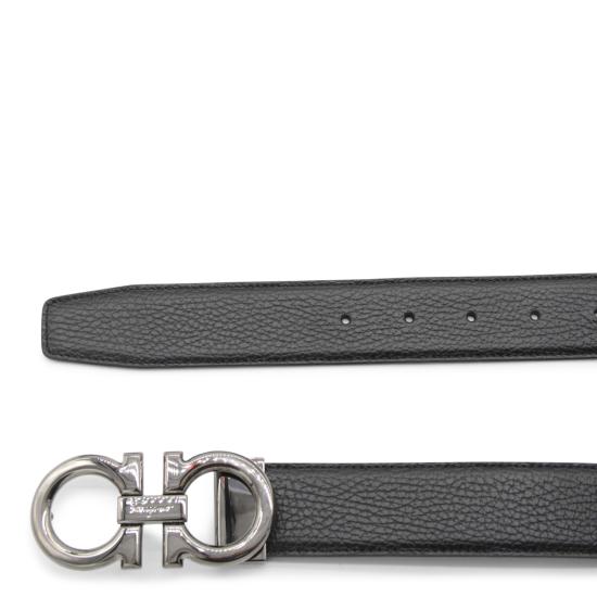 26FW 살바토레 페라가모 벨트 687611 679710015 BLACK BLUE MARINE - SALVATORE FERRAGAMO