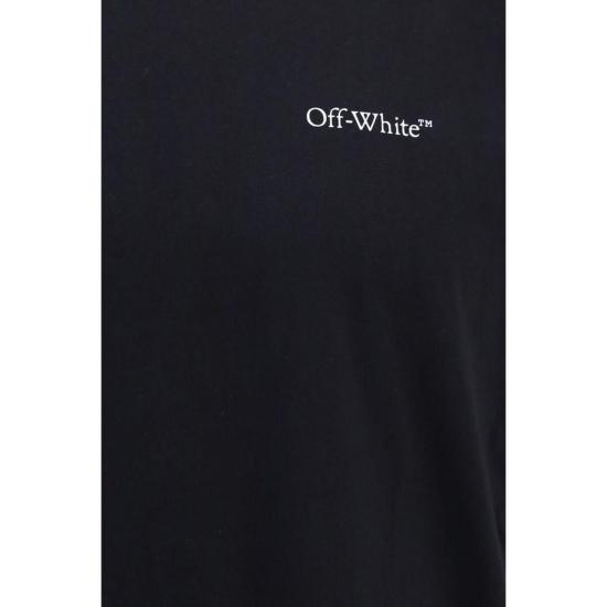  오프화이트 반팔 티셔츠 스몰 북키쉬 티셔츠 블랙 - OFF WHITE