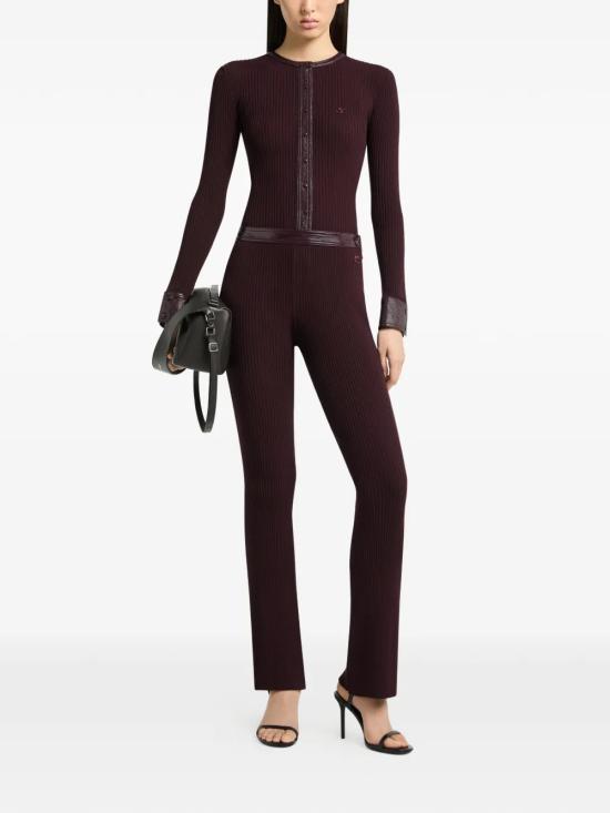 26FW 쿠레쥬 스트레이트 팬츠 326MPA711FI00014010 Bordeaux - COURREGES