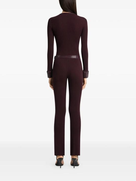 26FW 쿠레쥬 스트레이트 팬츠 326MPA711FI00014010 Bordeaux - COURREGES