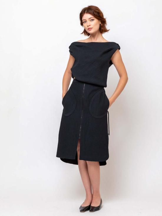  레이첼 코미 미디 스커트 킬리슨  블랙 - RACHEL COMEY