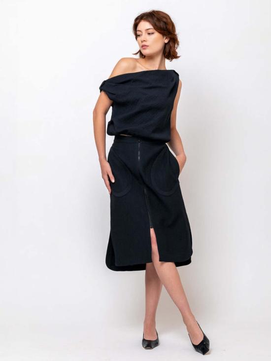  레이첼 코미 미디 스커트 킬리슨  블랙 - RACHEL COMEY
