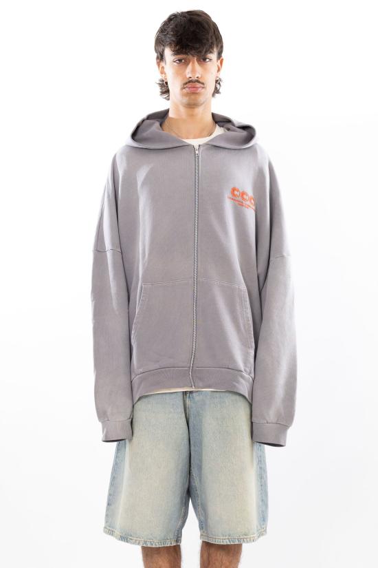 26SS 윌리 차바리아 후드 티셔츠 WCJSY0172 CONCRETE Grey