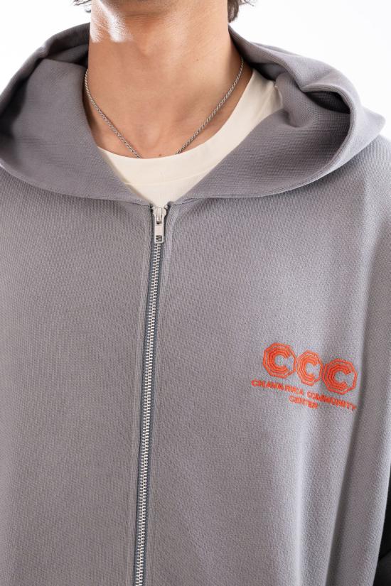 26SS 윌리 차바리아 후드 티셔츠 WCJSY0172 CONCRETE Grey - WILLY CHAVARRIA