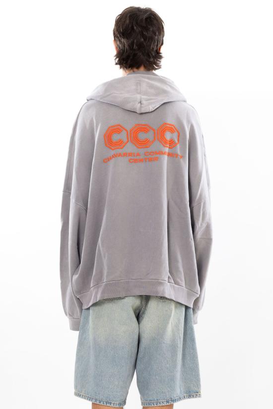 26SS 윌리 차바리아 후드 티셔츠 WCJSY0172 CONCRETE Grey - WILLY CHAVARRIA