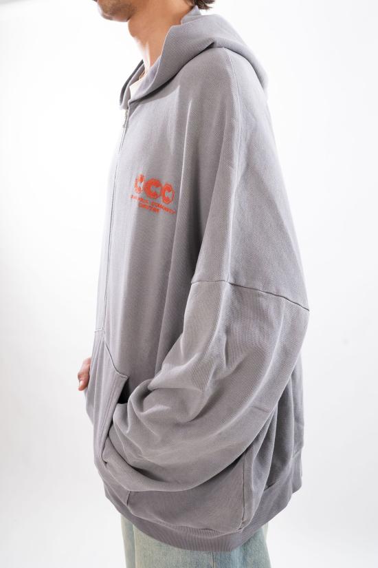 26SS 윌리 차바리아 후드 티셔츠 WCJSY0172 CONCRETE Grey - WILLY CHAVARRIA