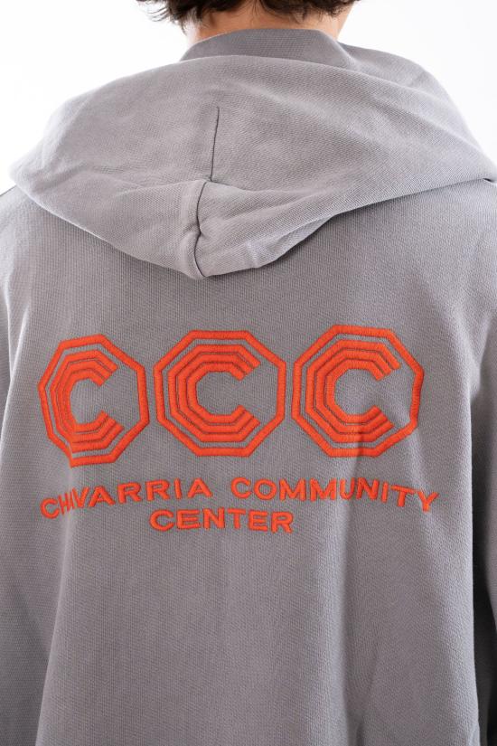 26SS 윌리 차바리아 후드 티셔츠 WCJSY0172 CONCRETE Grey - WILLY CHAVARRIA