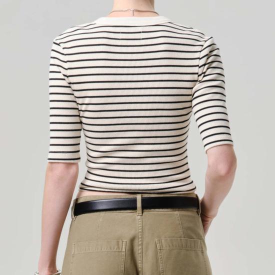  시티즌 오브 휴머니티 반팔 티셔츠 인류 시민 Nali S/S Henley Top - CITIZEN OF HUMANITY