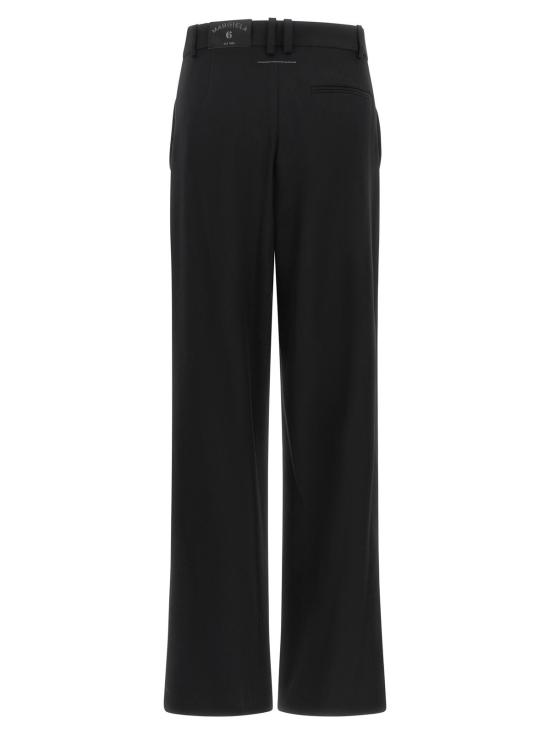  MM6 메종마르지엘라 스트레이트 팬츠 Mm6 메종 마르지엘라 캐주얼 팬츠 블랙 - MM6 MAISON MARGIELA