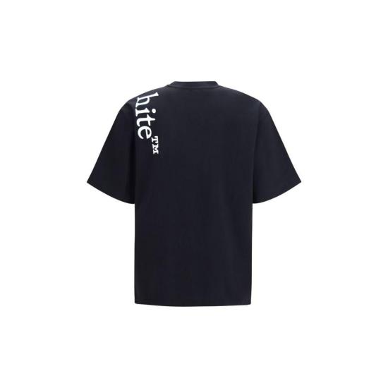 26FW 오프화이트 반팔 티셔츠 버티컬 북키쉬 스케이트 티셔츠 블랙 - OFF WHITE