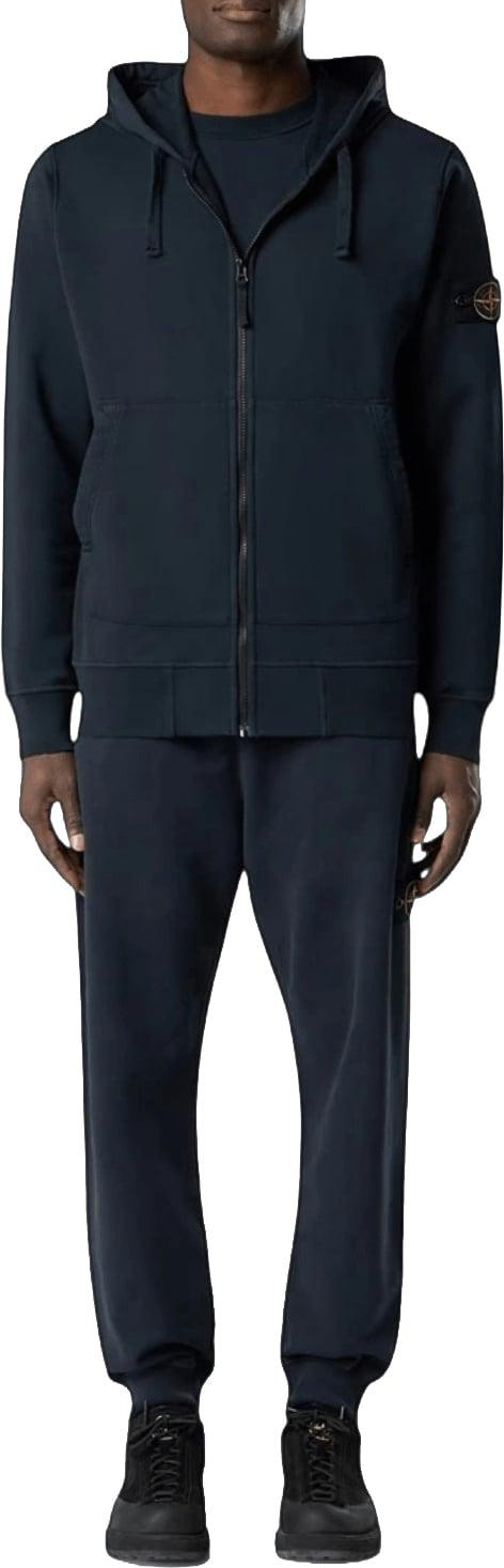 26FW 스톤 아일랜드 후드 티셔츠 STONEISLANDL2S156100061S0051V0020ORGANICCOTTONFLEECEZIPTHROUGHHOODIENAVY - STONE ISLAND