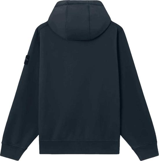26FW 스톤 아일랜드 후드 티셔츠 STONEISLANDL2S156100061S0051V0020ORGANICCOTTONFLEECEZIPTHROUGHHOODIENAVY - STONE ISLAND