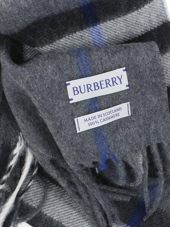 26FW 버버리 체크 캐시미어 스카프 8112642 C3384 GREY - BURBERRY
