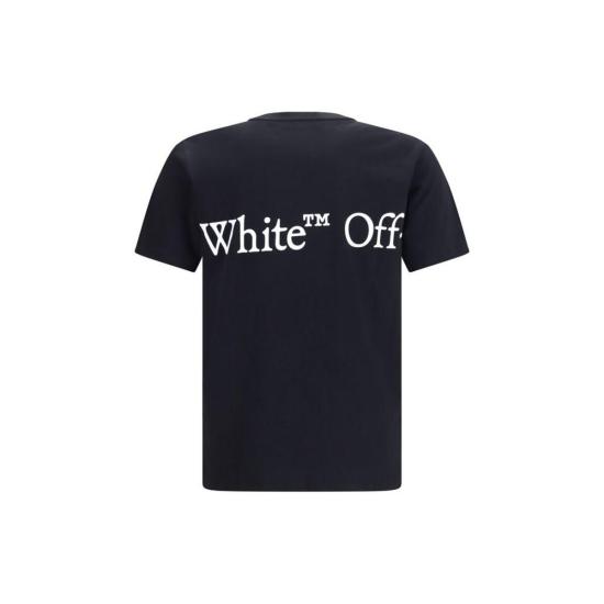 26FW 오프화이트 반팔 티셔츠 더 북키쉬 스카프 티셔츠 블랙 - OFF WHITE
