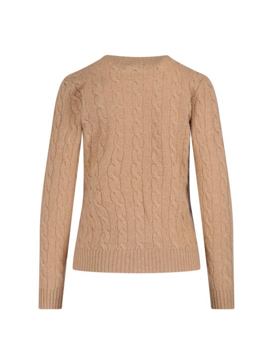 26FW 폴로 랄프로렌 폴로 자수 케이블 니트 스웨터 211 971865 002 Beige - POLO RALPH LAUREN
