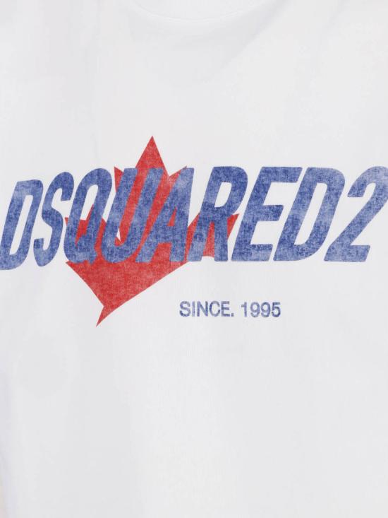 26FW 디스퀘어드2 반팔 티셔츠 S74GD1556 D20106 100 White - DSQUARED2