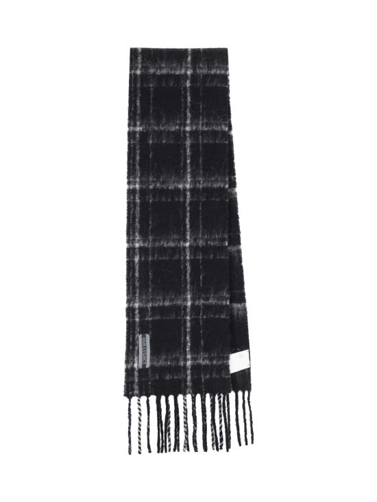 26FW 아워레가시 머플러/스카프 A4248EBF BLACK FUZZY ALPACA CHECK