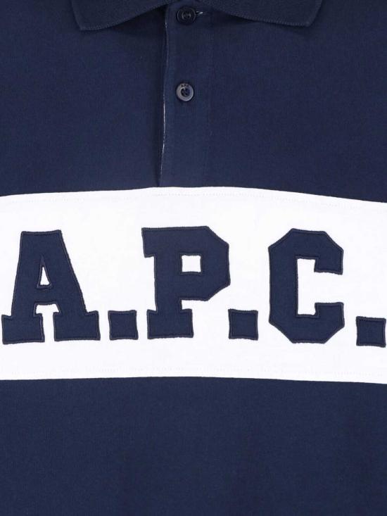 26FW 아페쎄 폴로 티셔츠 COHRU H26633 IAK Blue - A.P.C.